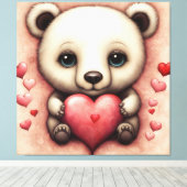 ラブベア2 キャンバスプリント (インサイチュ (ウッドフロア))