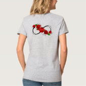 ラブベア&インフィニティバラカップルのTシャツ Tシャツ (裏面)