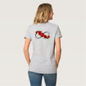 ラブベア&インフィニティバラカップルのTシャツ Tシャツ (裏面フル)