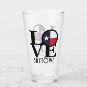 ラブベイタウンテキサス州 タンブラーグラス (裏面)