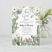 ラブベイビーシャワーのタコについて招待状 招待状 (スタンド正面)