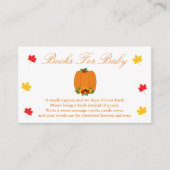 ラブベビーシャワーブック秋カード用ベビー エンクロージャーカード (正面)