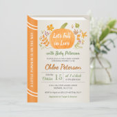 ラブベビーシャワー秋秋の散水 招待状 (スタンド正面)