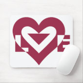 ラブベリーパープル マウスパッド (マウス)