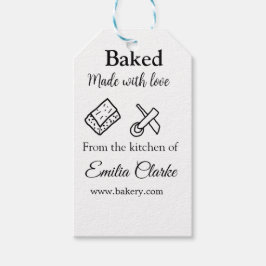 ラブベーカリー焼いたビジネスを追加name texture l ギフトタグ