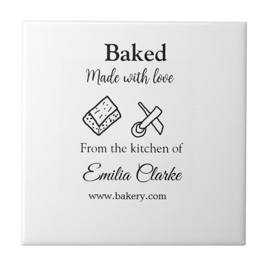 ラブベーカリー焼いたビジネスを追加name texture l タイル (正面)