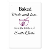 ラブベーカリー焼いたビジネスを追加name texture l テーブルナンバー (裏面)