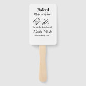 ラブベーカリー焼いたビジネスを追加name texture l ハンドファン (裏面)