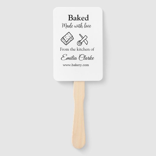 ラブベーカリー焼いたビジネスを追加name texture l ハンドファン (正面)