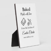 ラブベーカリー焼いたビジネスを追加name texture l フォトプラーク (側面)