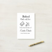 ラブベーカリー焼いたビジネスを追加name texture l ポストイット (デスク上)