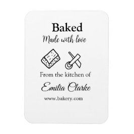 ラブベーカリー焼いたビジネスを追加name texture l マグネット