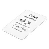 ラブベーカリー焼いたビジネスを追加name texture l マグネット (左側)