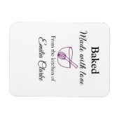 ラブベーカリー焼いたビジネスを追加name texture l マグネット (横)