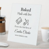 ラブベーカリー焼いたビジネスを追加name texture l 台座サイン (インサイチュ)