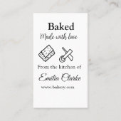 ラブベーカリー焼いたビジネスを追加name texture l 名刺 (裏面)