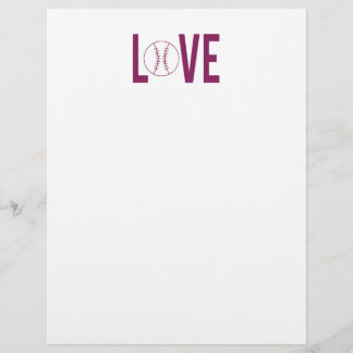 ラブベースボールレターヘッド