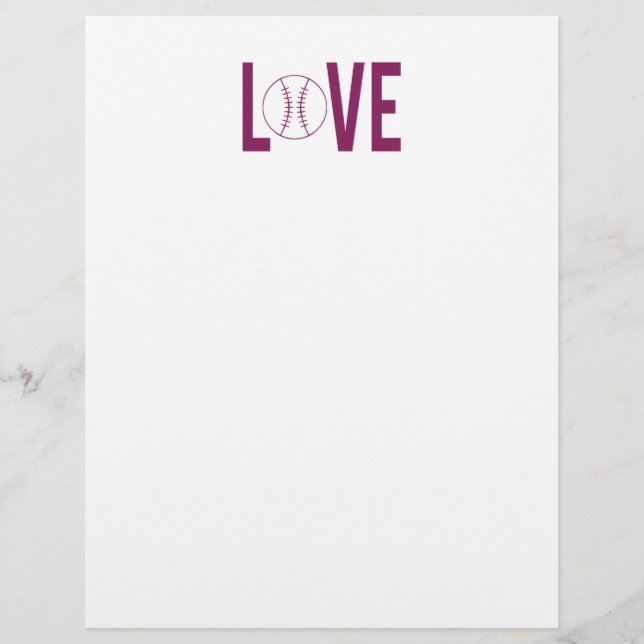 ラブベースボールレターヘッド (正面)