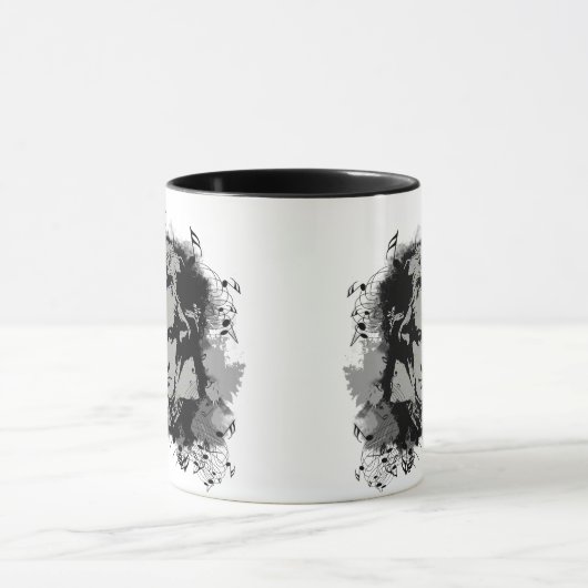 ラブベートーヴェン私は非常に多くのおもしろい引用文 マグカップ (中央)