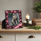 ラブペットハートカスタマイズ写真名 フォトプラーク