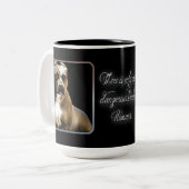 ラブペットピットブルマグ ツートーンマグカップ (正面左)