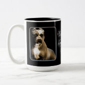 ラブペットピットブルマグ ツートーンマグカップ (左)