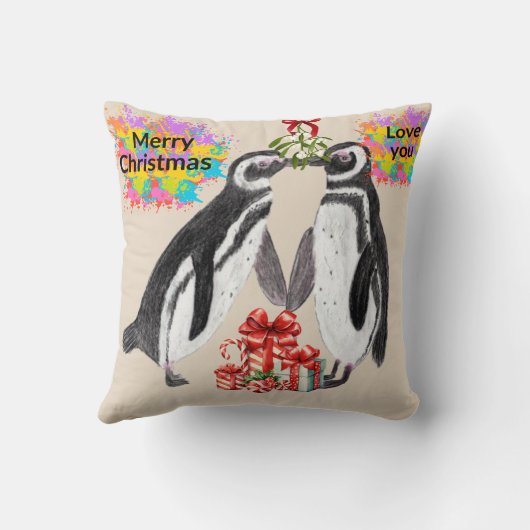 ラブペンギン クッション (裏面)