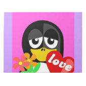 ラブペンギン ノートパッド (正面)