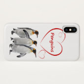 ラブペンギン iPhone Xケース (色をお選びください) Case-Mate iPhoneケース (裏面(横))
