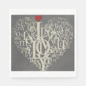 ラブペーパーナプキン スタンダードランチョンナプキン (正面)
