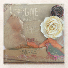 ラブホッ与えプ共有ことわざ ガラスコースター