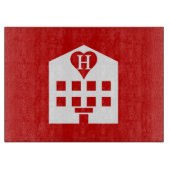 ラブホテル日本の絵文字 カッティングボード (正面)