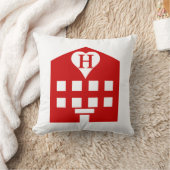 ラブホテル日本の絵文字 クッション (ブランケット)