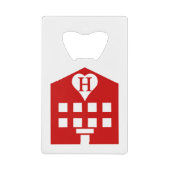 ラブホテル日本の絵文字 クレジットカード栓抜き (正面)