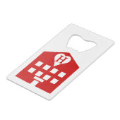 ラブホテル日本の絵文字 クレジットカード栓抜き (正面アングル)