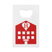 ラブホテル日本の絵文字 クレジットカード栓抜き (裏面)