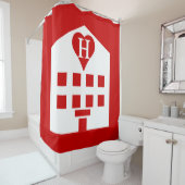 ラブホテル日本の絵文字 シャワーカーテン (インサイチュ)