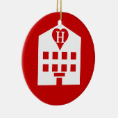 ラブホテル日本の絵文字 セラミックオーナメント (右)