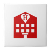 ラブホテル日本の絵文字 タイル (正面)