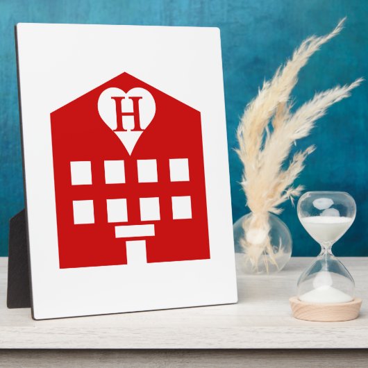 ラブホテル日本の絵文字 フォトプラーク (側面)