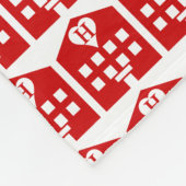 ラブホテル日本の絵文字 フリースブランケット (角)