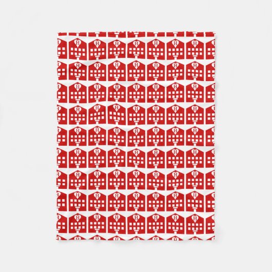 ラブホテル日本の絵文字 フリースブランケット (正面)