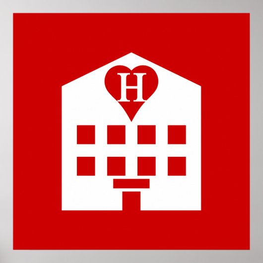 ラブホテル日本の絵文字 ポスター (正面)