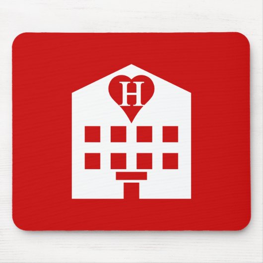 ラブホテル日本の絵文字 マウスパッド (正面)