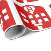 ラブホテル日本の絵文字 ラッピングペーパー (ロールコーナー)