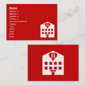 ラブホテル日本の絵文字 名刺 (正面/裏面)