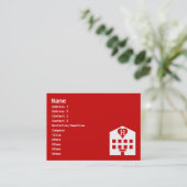 ラブホテル日本の絵文字 名刺 (スタンド正面)