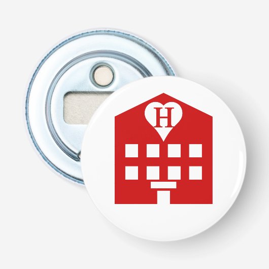 ラブホテル日本の絵文字 栓抜き (正面)