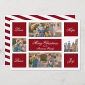 ラブホモダンープピース&ジョイクリスマスフォトカード シーズンカード (正面/裏面)
