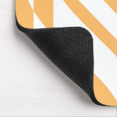 ラブホワイトとオレンジ マウスパッド (コーナー)